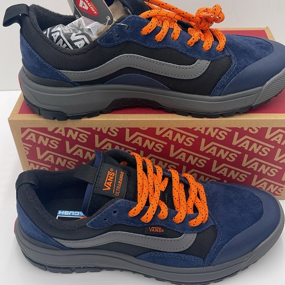 Vans WMNS Blue and Orange Sneakers Ultrarange Exo
Dress Blues/Black
VN0A5KS4LKV - Picture 2 of 16
